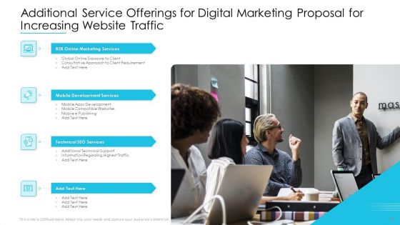 Digital Marketing Proposal For Increasing Website Traffic Ppt PowerPoint Presentation Complete Deck With Slides