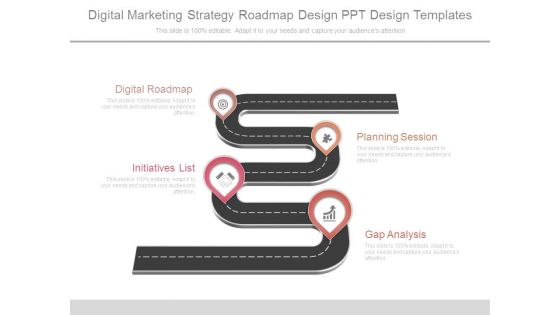 Digital Marketing Strategy Roadmap Design Ppt Design Templates