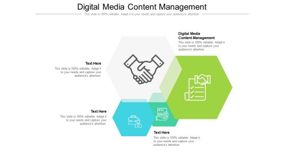 Digital Media Content Management Ppt PowerPoint Presentation Model Inspiration Cpb Pdf