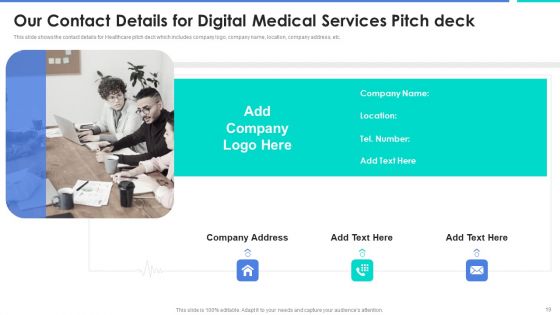 Digital Medical Services Pitch Deck Ppt PowerPoint Presentation Complete Deck With Slides