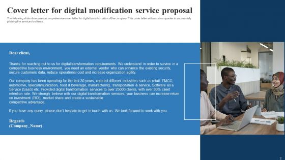 Digital Modification Service Proposal Ppt PowerPoint Presentation Complete Deck With Slides