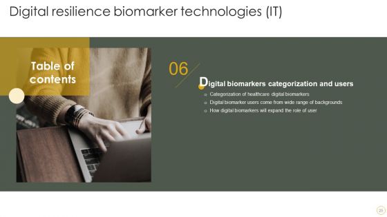 Digital Resilience Biomarker Technologies IT Ppt PowerPoint Presentation Complete Deck With Slides