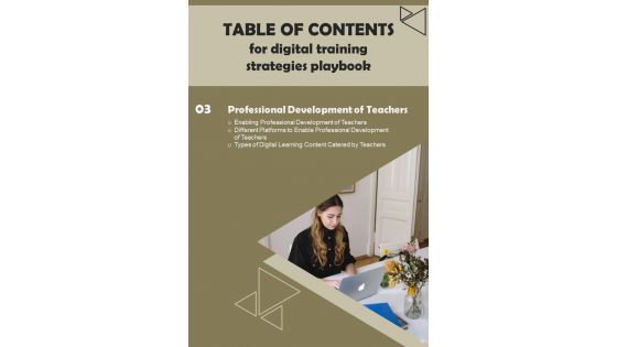 Digital Training Strategies Playbook Template