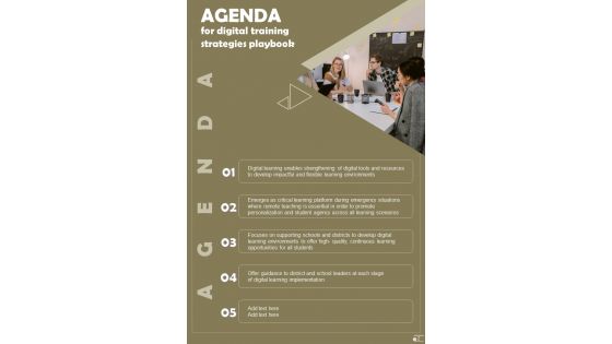 Digital Training Strategies Playbook Template