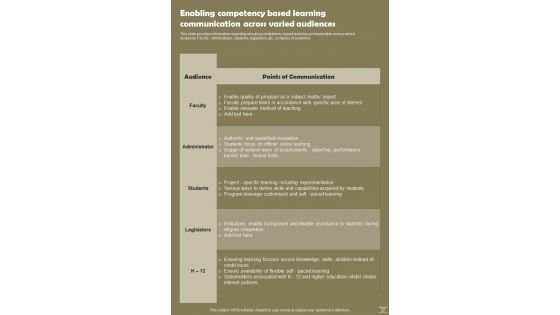 Digital Training Strategies Playbook Template