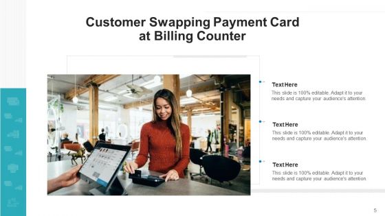 Digital Transaction Card Cashier Swapping Ppt PowerPoint Presentation Complete Deck With Slides