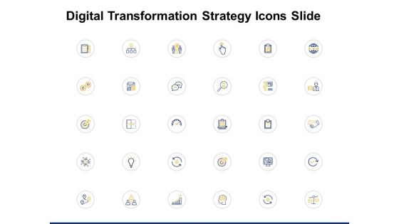 Digital Transformation Strategy Icons Slide Ppt PowerPoint Presentation Show Files