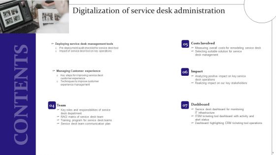 Digitalization Of Service Desk Administration Ppt PowerPoint Presentation Complete Deck With Slides
