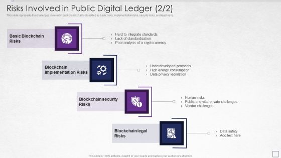 Digitized Record Book Technology Risks Involved In Public Digital Ledger Risks Brochure PDF