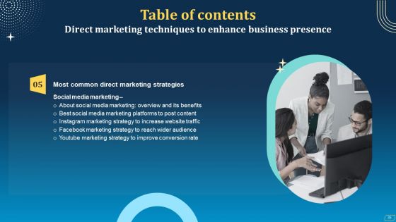 Direct Marketing Techniques To Enhance Business Presence Ppt PowerPoint Presentation Complete Deck With Slides