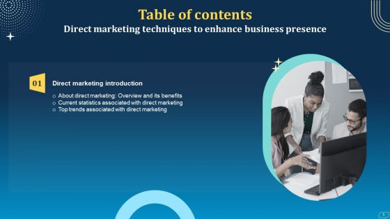 Direct Marketing Techniques To Enhance Business Presence Ppt PowerPoint Presentation Complete Deck With Slides
