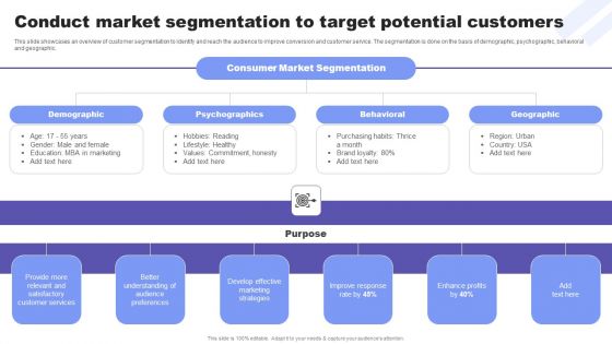 Direct Response Marketing Guide Ultimate Success Conduct Market Segmentation Brochure PDF