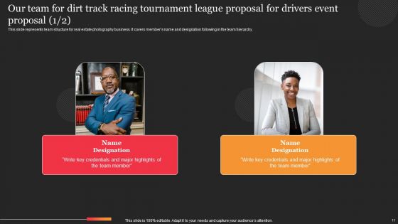 Dirt Track Racing Tournament League Proposal For Drivers Event Proposal Ppt PowerPoint Presentation Complete Deck With Slides