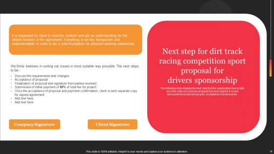 Dirt Track Racing Tournament League Proposal For Drivers Event Proposal Ppt PowerPoint Presentation Complete Deck With Slides