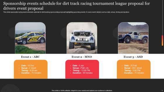 Dirt Track Racing Tournament League Proposal For Drivers Event Proposal Ppt PowerPoint Presentation Complete Deck With Slides