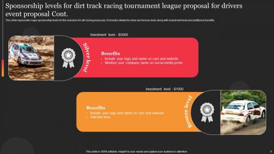 Dirt Track Racing Tournament League Proposal For Drivers Event Proposal Ppt PowerPoint Presentation Complete Deck With Slides