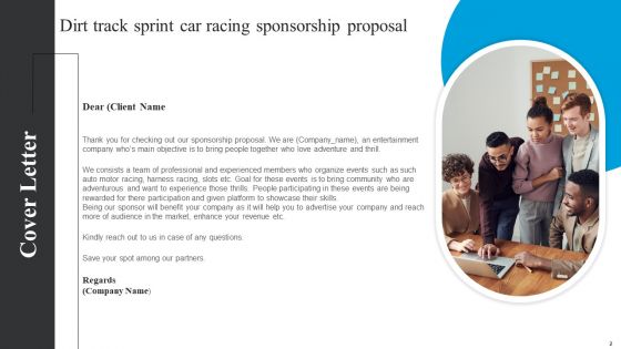 Dirt Track Sprint Car Racing Sponsorship Proposal Ppt PowerPoint Presentation Complete Deck With Slides