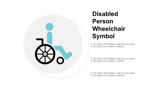 Disabled Person Wheelchair Symbol Ppt Powerpoint Presentation Ideas Design Ideas
