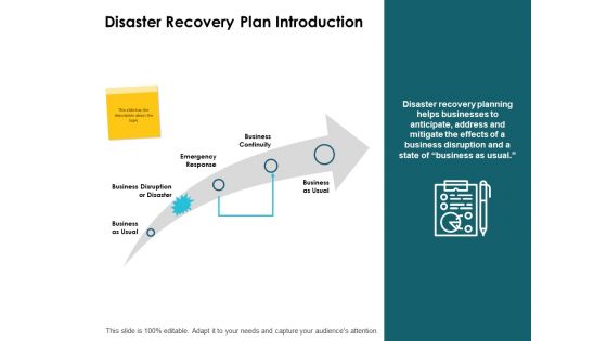 Disaster Recovery Plan Introduction Ppt PowerPoint Presentation Portfolio Visual Aids