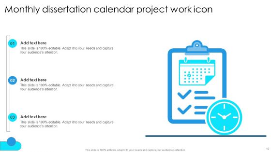 Dissertation Calendar Ppt PowerPoint Presentation Complete Deck With Slides