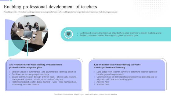 Distance Coaching Playbook Enabling Professional Development Of Teachers Themes PDF Information PDF