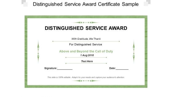 Distinguished Service Award Certificate Sample Ppt PowerPoint Presentation Model Templates Distinguished Service Award Certificate Sample Ppt PowerPoint Presentation Model Templates