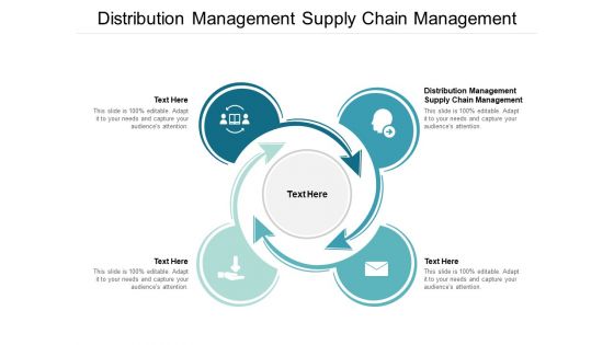 Distribution Management Supply Chain Management Ppt PowerPoint Presentation Visual Aids Summary Cpb