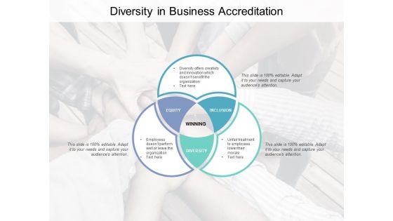 Diversity In Business Accreditation Ppt Powerpoint Presentation Pictures Graphic Tips