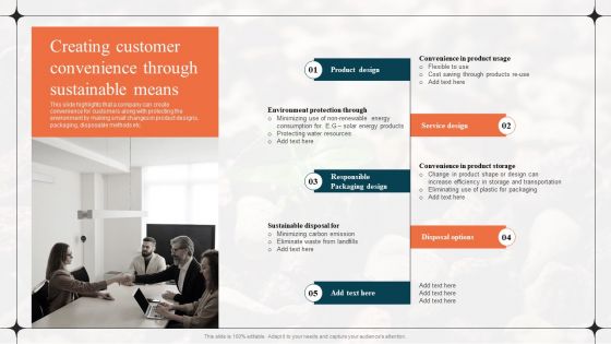 Diverting Attention From Conventional Creating Customer Convenience Through Sustainable Brochure PDF