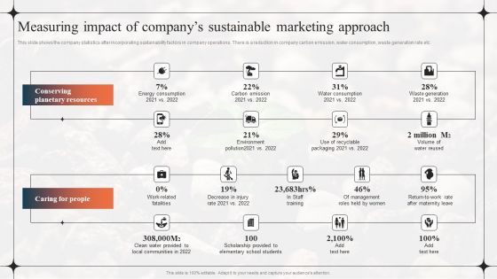 Diverting Attention From Conventional Measuring Impact Of Companys Sustainable Marketing Demonstration PDF