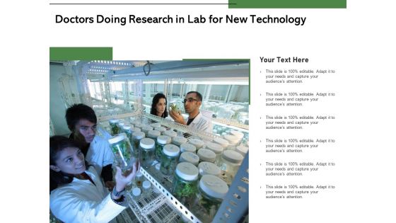Doctors Doing Research In Lab For New Technology Ppt PowerPoint Presentation Ideas Elements PDF