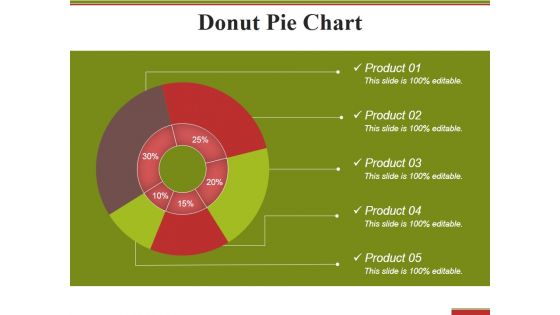Donut Pie Chart Ppt PowerPoint Presentation Icon Slide Portrait