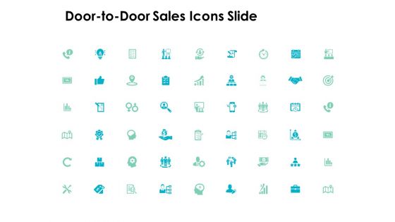 Door To Door Sales Icons Slide Technology Ppt PowerPoint Presentation Pictures Design Templates