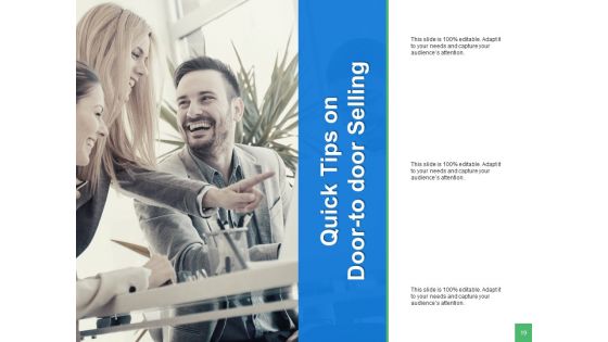Door To Door Sales Strategy Ppt PowerPoint Presentation Complete Deck With Slides