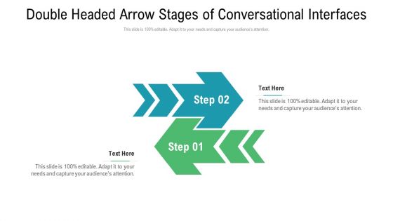 Double Headed Arrow Stages Of Conversational Interfaces Sample PDF
