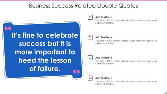 Double Quotes Ppt PowerPoint Presentation Complete With Slides