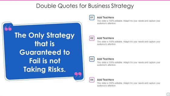 Double Quotes Ppt PowerPoint Presentation Complete With Slides