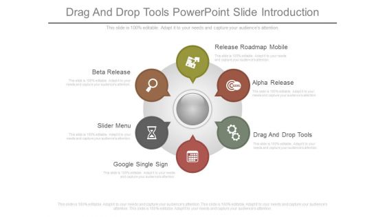 Drag And Drop Tools Powerpoint Slide Introduction
