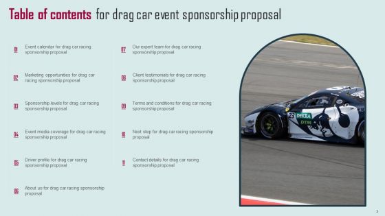 Drag Car Event Sponsorship Proposal Ppt PowerPoint Presentation Complete Deck With Slides