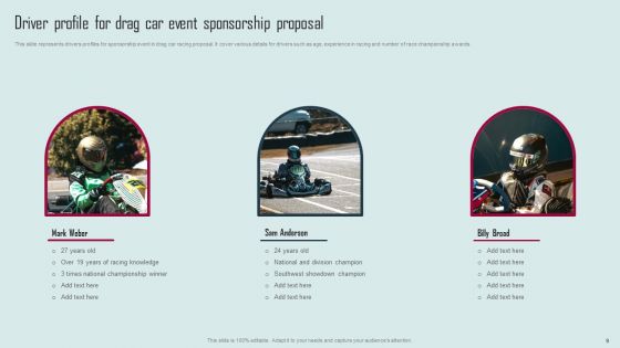 Drag Car Event Sponsorship Proposal Ppt PowerPoint Presentation Complete Deck With Slides