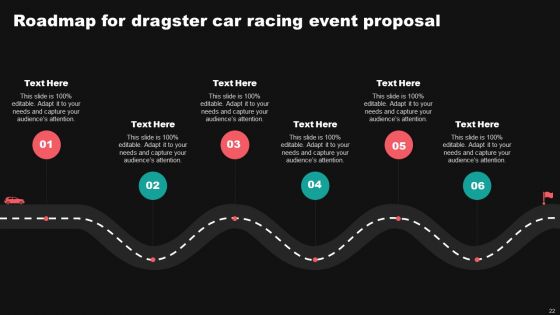 Dragster Car Racing Event Proposal Ppt PowerPoint Presentation Complete Deck With Slides