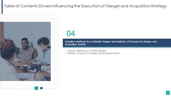 Drivers Influencing The Execution Of Merger And Acquisition Strategy Ppt PowerPoint Presentation Complete Deck With Slides