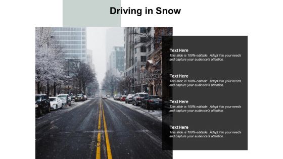 Driving In Snow Ppt PowerPoint Presentation Pictures Introduction