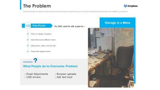 Dropbox Fundraising Elevator The Problem Ideas PDF