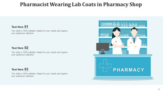 Druggist Medicines Counter Ppt PowerPoint Presentation Complete Deck With Slides