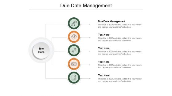 Due Date Management Ppt PowerPoint Presentation Ideas Graphics Example Cpb