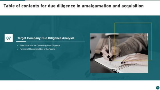 Due Diligence In Amalgamation And Acquisition Ppt PowerPoint Presentation Complete With Slides