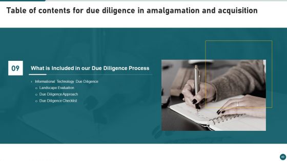 Due Diligence In Amalgamation And Acquisition Ppt PowerPoint Presentation Complete With Slides