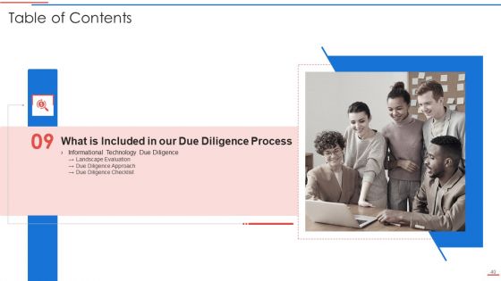 Due Diligence Process In Merger And Acquisition Agreement Ppt PowerPoint Presentation Complete Deck With Slides