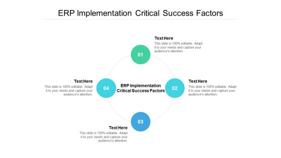 ERP Implementation Critical Success Factors Ppt PowerPoint Presentation Infographics Icon Cpb